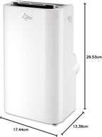 SUNTEC Mobiles Klimagerät Impuls 2.6 Eco R290 – Klimaanlage mobil und leise mit Abluftschlauch – Kühler & Entfeuchter für Räume bis 34 qm – Mobile Kühlung für Wohnung & Büro – 9.000 BTU | 2600 Watt