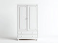 Armarios madera MDF 100x50x180 cm - color blanco - diseño clásico