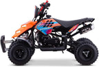 Miniquad Infantil Gasolina Raptor-R4 49cc (Gasolina Mezcla), Naranja, niños de 4 a 10 años