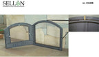 Sellon24® H1208 - Puerta de horno de hierro fundido
