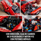 Technic Ferrari Daytona SP3, Maqueta de Súper Coche Rojo para Construir, Escala 1:8, Regalo Coleccionable para Hombres y Mujeres, Ultimate Car Concept 42143