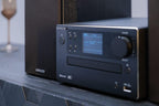 Microcadena HiFi Kenwood M-725DAB-B con CD, USB, Dab+ y Bluetooth Audio-Streaming. Color: Negro - Mini Equipo de Musica para casa