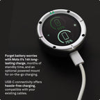Beeline Moto II - Sistema de navegación para motores | Navegación mundial | Mini carta a la carta | 14 minerales Temps écoulé | Protección de control de agua y limpieza IP67 | Premio USB-C con soporte