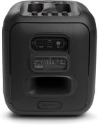 JBL PartyBox Encore – Tragbarer Party-Lautsprecher für drinnen und draußen – Mit eingebauten Lichtern, IPX4-Design und tiefem Bass – 10 Stunden Laufzeit – Schwarz