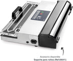 Lacor - 69540 - Envasadora al vacio, Máquina de vacio, Selladora de Alimentos, Acero inoxidable, Libre BPA, Sellado Hermético, 650W, 40cm, Inox