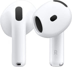 Apple AirPods 4 Bezprzewodowe słuchawki douszne, słuchawki Bluetooth, z aktywną redukcją hałasu, Dźwięk adaptacyjny, Tryb kontaktu, Spersonalizowany dźwięk przestrzenny