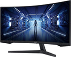 Samsung Lc34G55Twwpxen LC34G55TWWPXEN Monitor, Czarny, 34"