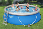 BESTWAY 56418 - Piscina Desmontable Tubular Steel Pro MAX 366 x 100 cm, con Depuradora Cartucho 2.006 L/H y Escalera