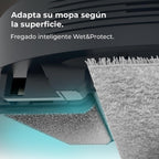 Cecotec Robot Aspirador y Friegasuelos con IA, Base Autovaciado y Tecnología Láser Conga Z100. 20000Pa, Fregado Profesional con Mopa Bimaterial XXL, Autovaciado Polvo, Agua y Limpieza de Mopas, App