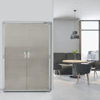 Seville Classics UHD16238 Mega armario , 121,9 x 60,9 x 182,9 cm, soporte de metal con revestimiento en polvo, gris