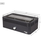Barbacoa Portátil A Carbón Aktive, Recargable A Pilas , Sin Humo, Medidas 45x28x19cm, Con Proteccion Antigoteo
