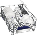 Siemens SR65YX08ME, iQ500 Smarter Geschirrspüler Vollintegriert, 45 cm breit, Besteckschublade, Zeolith, extra leise, aquaStop, automatische Türöffnung nach Programmende, varioSpeed, Innenbeleuchtung