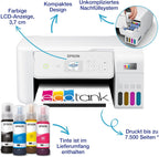 Epson EcoTank ET-2870 A4-Multifunktions-Wi-Fi-Tintentankdrucker, mit einem im Lieferumfang enthaltenen Vorrat an Tinten bis zu 3 Jahren