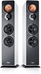 Teufel Ultima 40 Stereo Lautsprecher - HiFi Standlautsprecher Paar der Spitzenklasse, Phase-Plug Hochtöner, 3-Wege System, Doppelrohr-Bassreflex, Musik, Filmton, Games - schwarz
