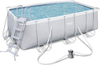 BESTWAY 56456 - Piscina Desmontable Tubular Power Steel, Depuradora de cartucho de 2.006 litros/hora, 412x201x122 cm
