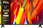 TCL 32V5C - Smart QLED Full HD 32-calowy telewizor Direct LED z systemem Android TV i HDR - kompatybilny z Google Cast i Google Home, smukła konstrukcja [klasa efektywności energetycznej F]
