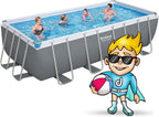 Bestway Juego de Piscina Rectangular de 16' x 8' x 48"/4.88 m x 2.44 m x 1.22 m