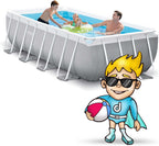 Intex 4M X 2M X 1M Prism Frame Rectangular Pool Set