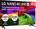 LG 65UA73006LA - TV 65", UHD 4K, WebOS 25, Ultimate IA, HDR10 Pro, Super Upscaling, Dolby Digital Plus, Google Assistant, Black