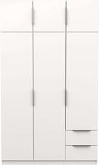 Miroytengo Armario Ghost Grande 6 Puertas y 2 Cajones Color Blanco Mate 203x119 cm