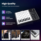 Chessnut EVO AI Chessboard - Motor Maia Integrado, BOT de ajedrez Personalizable, reconocimiento Completo de Piezas, soporta Plataformas Principales, diseño Inteligente Todo en uno