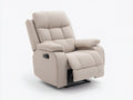 Sillones reclinables tela 85x95x105 cm color beige con función manual diseño ergonómico