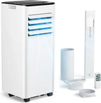 Mobile Klimaanlage 9000 BTU mit Abluftschlauch | 4-in-1 Mobiles Klimagerät | Leiser Betrieb