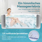 Hot Tub hinchable para 4 personas, 2400 W interior/exterior, piscina de spa de invierno, con 120 chorros de aire, protección contra heladas, 799 litros, a prueba de fugas, ahorro de energía