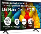 LG 43UA73006LA - TV 43", UHD 4K, WebOS 25, Ultimate IA, HDR10 Pro, Super Upscaling, Dolby Digital Plus, Google Assistant, Black