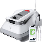 ECOVACS GOAT G1-800 Mhroboter ohne Begrenzungskabel 800㎡, Rasenmher Roboter mit TrueMapping-Multifusionslokalisierung, Hindernisvermeidung, 16-Zonen-Management, 45% Steigung, Videomanager