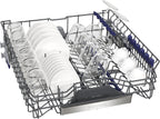Siemens SN43ES14VE, iQ300 Smarter Geschirrspüler, Unterbau-Spülmaschine mit Besteckschublade, 60 cm, automatische Türöffnung dank autoOpen dry, besonders leise mit iQdrive-Motor, aquaStop, Edelstahl
