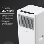 Aspes Aire Acondicionado Portátil, 9000 BTU. AAAP900F. Solo frío, Display LED Táctil, Temporizador, Mando a Distancia, Kit instalación ventana incluido, Clasificación Energética A