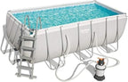 Bestway 56457 - Piscina Desmontable Tubular Power Steel 412x201x122 cm Depuradora de arena de 3.028 litros/hora