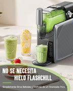 Granizadora Maquina INOVIVA, sin hielo, de 2 l, para el hogar, con autolimpieza, 5 programas preestablecidos, granizados congelados, margaritas, frappés y batidos (versión S1.2)