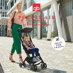 Gb Gold Pockit Air All Terrain - Silla de Paseo, Ultracompacta, De 6 Meses a 4 años, 17 kg, Velvet Black