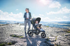 hauck Kinderwagen Runner 2, Dreirad Buggy mit XL Lufträder für Kinder bis 22 kg, UV-Schutz 50+, Belüftungsfenster, Höhenverstellbar, Faltbar, XL Korb bis 3 kg, Liegefunktion (Black)