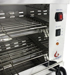 Tostador Eléctrico Industrial de Cuarzo 2 Plantas, 3000W, Acero Inoxidable, Parrilla y Bandeja Recogemigas Extraíbles, Uso Profesional Hostelería