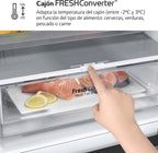 GBP61DSXGC - Frigorífico Combi No Frost, Congelador, Compresor Smart Inverter, Color Inox Antihuellas, 186 cm, 341 l