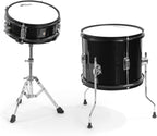 Tiger JDS14-BK Juego de batería junior de 5 piezas - Juego de batería negro para niños, edades de 3 a 10 años