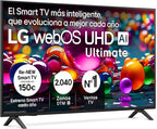 LG 43UA73006LA - TV 43", UHD 4K, WebOS 25, Ultimate IA, HDR10 Pro, Super Upscaling, Dolby Digital Plus, Google Assistant, Black