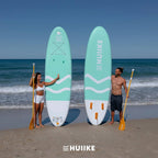HUIIKE Tabla Paddle Surf Hinchable con Accesorios Incluidos, Remo, Quillas, Inflador. Stand Up Paddle Board Gran Estabilidad y Resistencia. 305 x 84 x 15 cm, Soporta hasta 130 kg