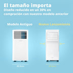 COMFEE Pingüino Aire Acondicionado Portátil 9000 BTU/2300 Frigorías Breezy Cool Pro – Climatizador sin unidad exterior, Bajo Consumo, App Control y Kit de Ventana – Refrigera, Ventila y Deshumidifica