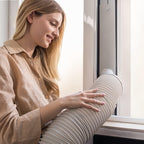 Cecotec Aire Acondicionado Portátil con Mando a Distancia ForceClima 7100. 7000 BTU, Bajo Consumo, Pantalla LED, 4 Modos, 2 Velocidades, Cobertura 15-20m2
