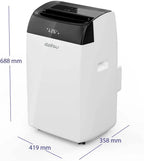 Daitsu - Aire Acondicionado Portátil Frío,Calor, Deshumidificador y Ventilador | 4 en 1 | Alisios Premium APD12FCX | Compacto y Silencioso | Mando a Distancia | Para Hogar u Oficina hasta 30 m²