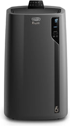 Pingüino PACEL112 Silent Aire Acondicionado Portátil Silencioso con Tecnología Eco Real Feel y Cool Surround, Función Deshumidificadora, 2.9 kW, 63 dB, Plástico, Negro, Clasa A, hasta 110m3