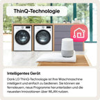 LG F4WV7080, Klasse A, Frontlader-Waschmaschine 8 kg, 1400 U/Min, AI Direct Drive, Wi-Fi, Tiefenreinigung mit Dampf, Groe Kapazitt, TRIPLE A, Auentür aus Sicherheitsglas, 62 x 60 x 85 cm  Wei