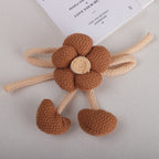 Woven Flower with Looped Stem Charm - Product Detail Photo 1