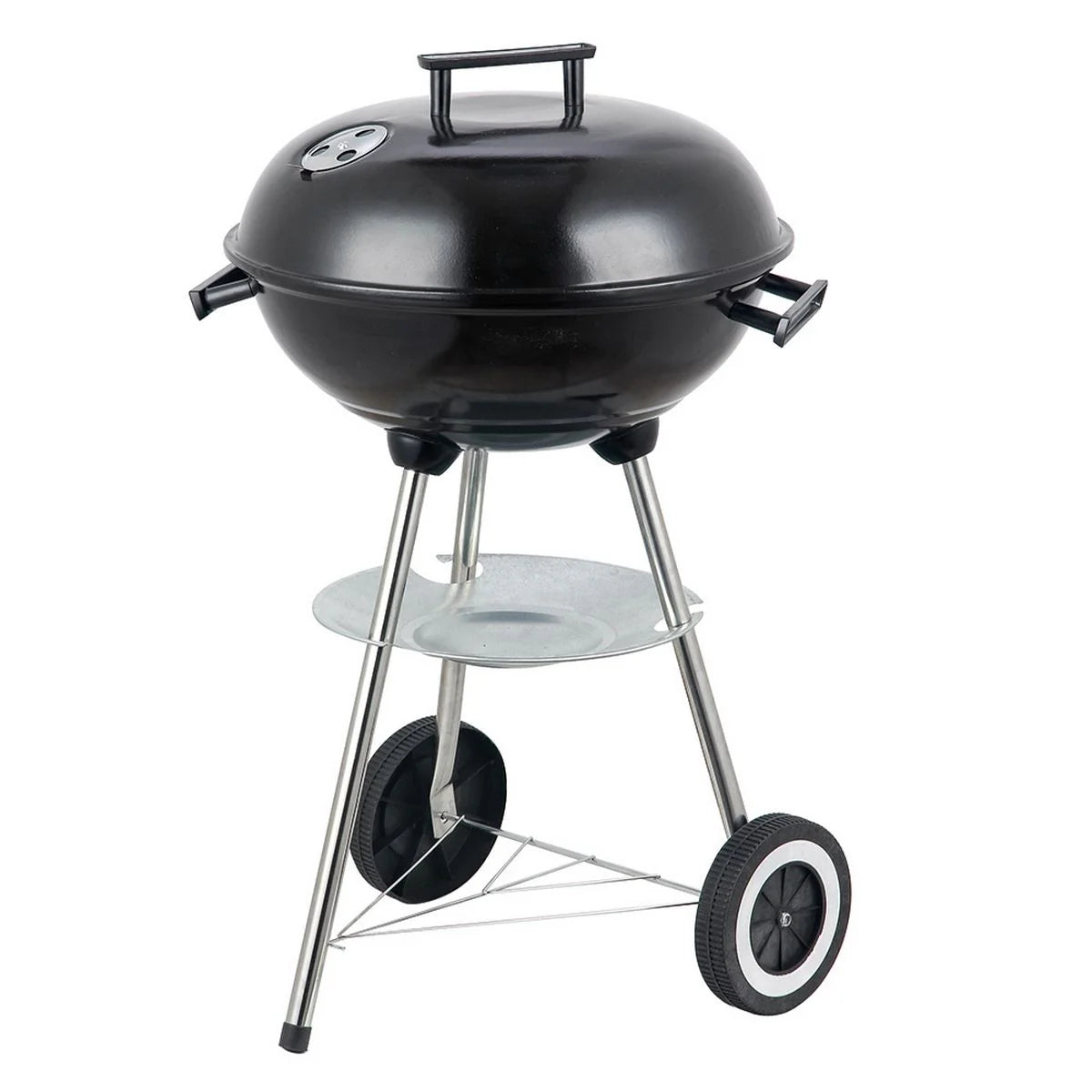 Barbacoa De Carbón Lolahome Con Parrilla De Acero, 74x45x41cm, Negra