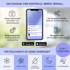 Klarstein Mobile Klimaanlage mit Abluftschlauch, 5-in-1 Klimagerät, Ventilator, Luftentfeuchter, Luftreiniger & Nachtmodus, App-Steuerung, Kleine & Portable für Wohnung & Büro, 12000 BTU