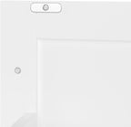 Moimhear Mueble de baño de pie, lavabo, lacado completo, tres cajones silenciosos, lavabo de cerámica integrado (blanco, 76 x 46 x 83,5 cm)
